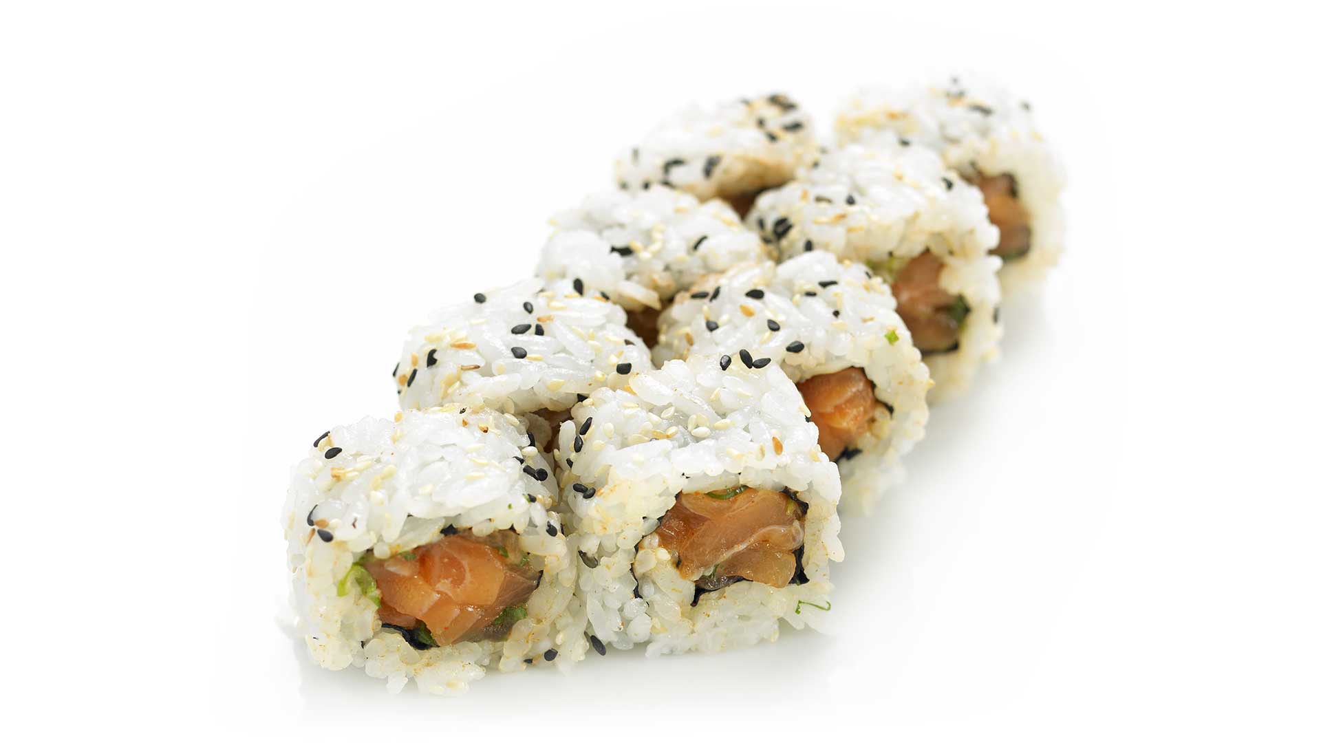 Ura Maki - Spicy Laks Maki sushi